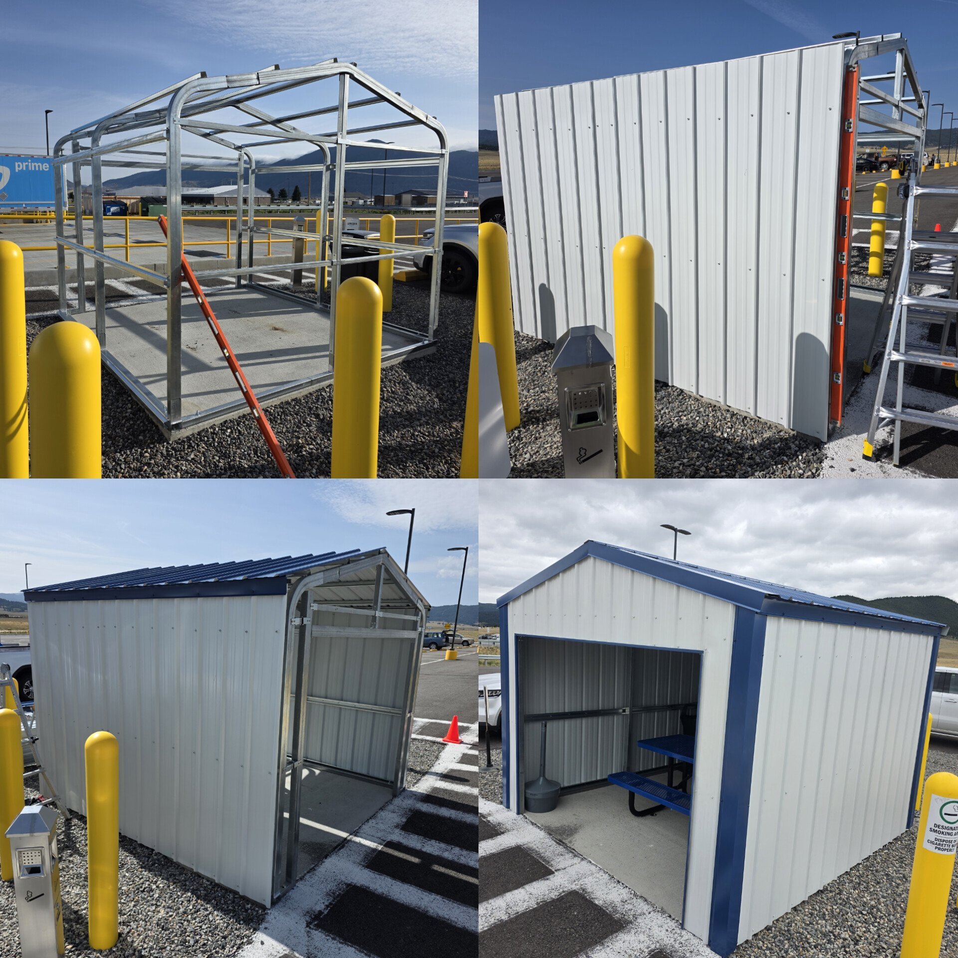 Steel Shelter on a Commercial Lot — Butte