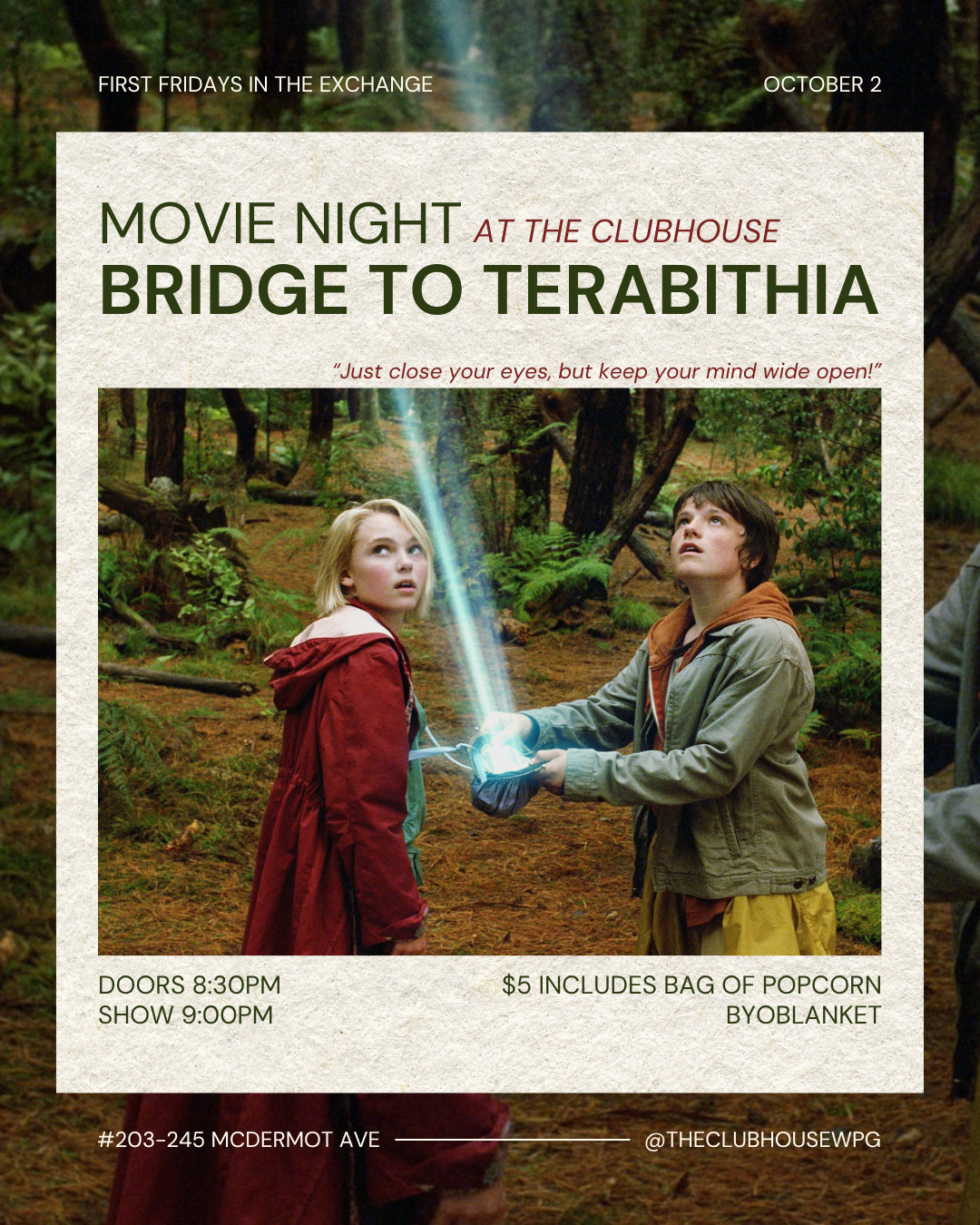 Movie Night: Bridge To Terabithia