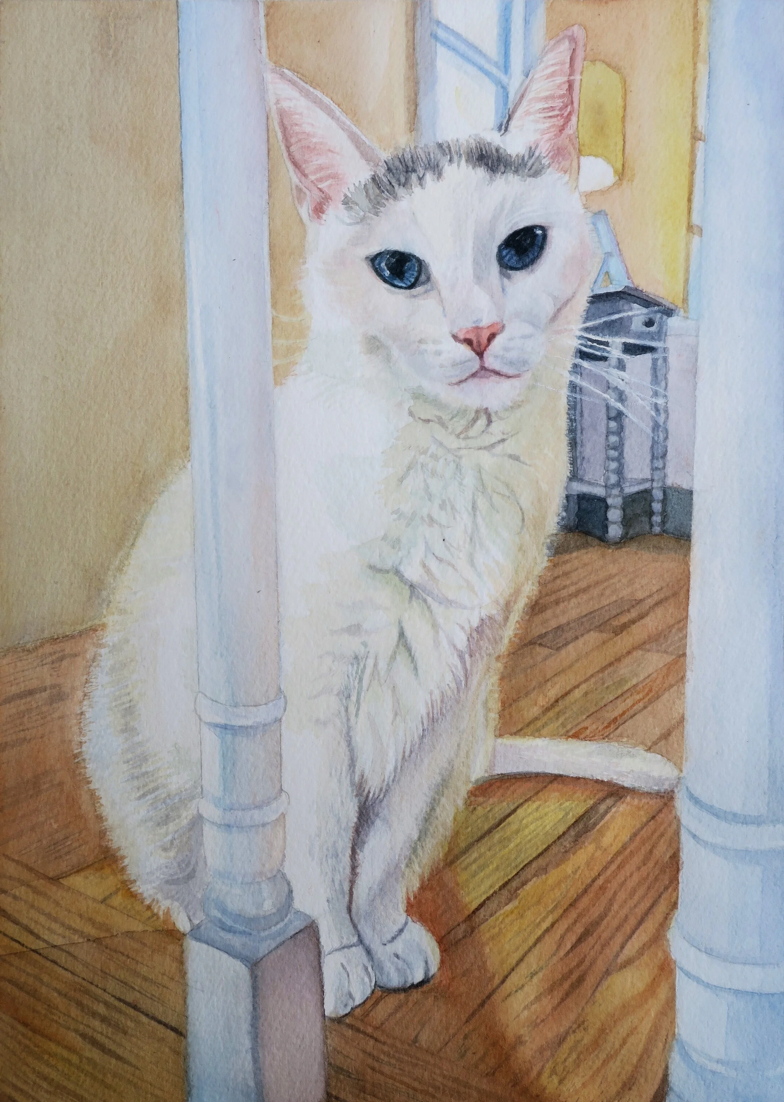 Nala, 2019  
Watercolor on paper, 12x9