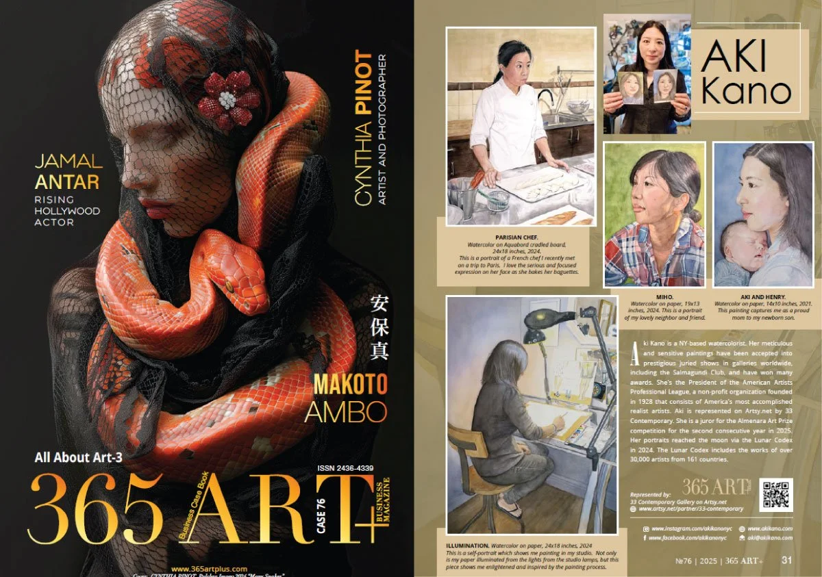 
365 Art Plus Magazine-Issue 76 (Japanese publication)  
A full page feature about Kano's art.