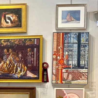 2020 International Guild of Realism 15th Annual Juried Exhibition @ Principle Gallery, Charleston, South Carolina (Top right, Mourning Dove was selected)