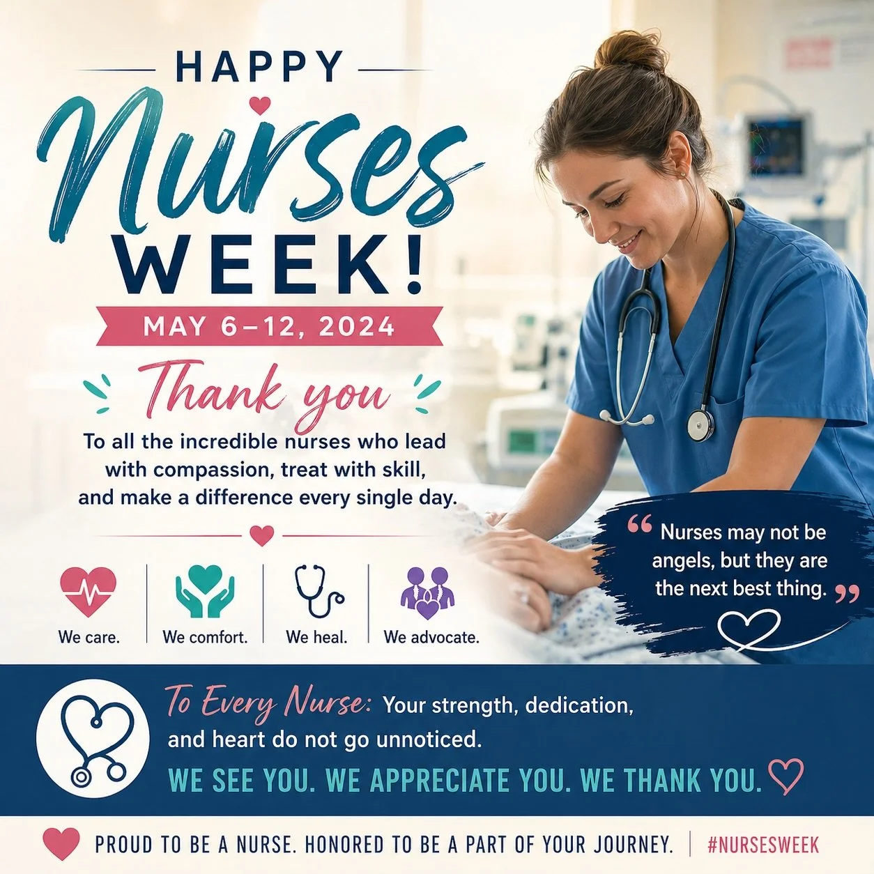 🩺 Nurses Week | Honoring the Frontline of Healthcare ⚖️

This week, we recognize the profession that stands at the intersection of clinical precision, critical thinking, and human compassion.

From the emergency room to the trauma bay, nurses are th