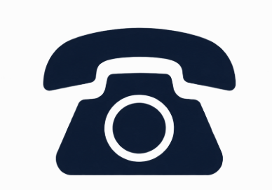 Icon of a vintage telephone with a rotary dial and handset