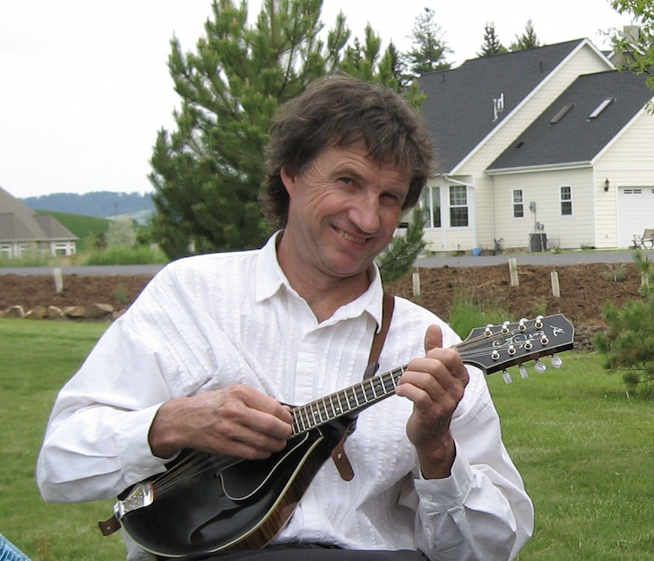 Playing my A. Lawrence Smart mandolin.