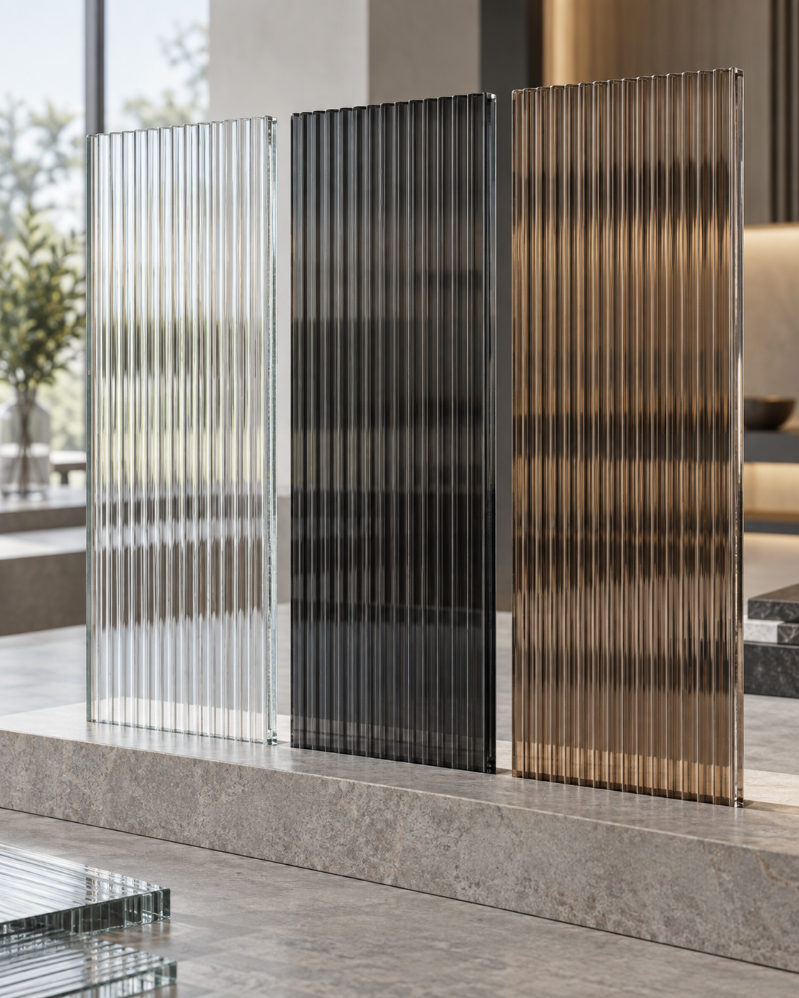 Fluted Glass