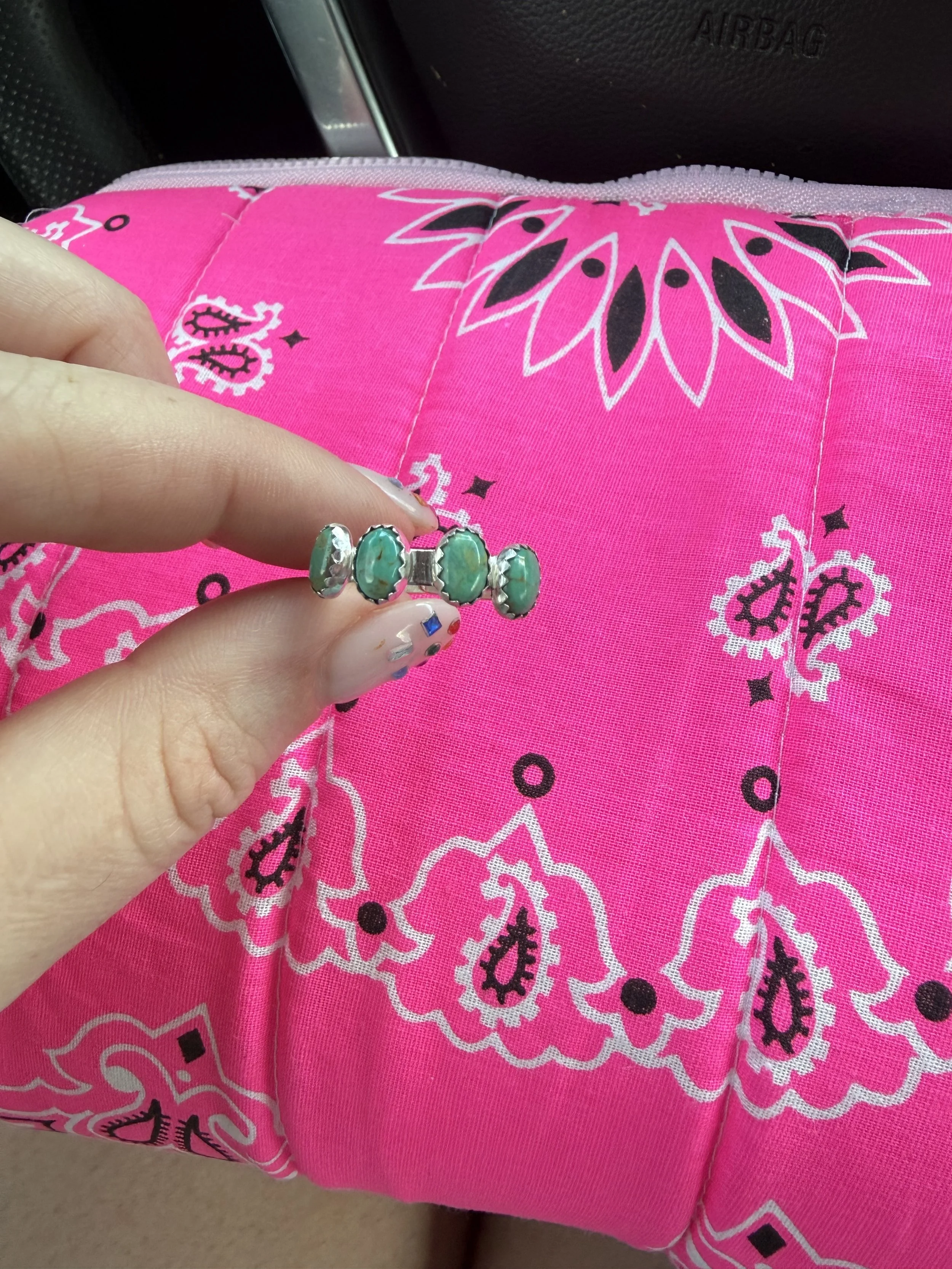 4 stone stacker ring.