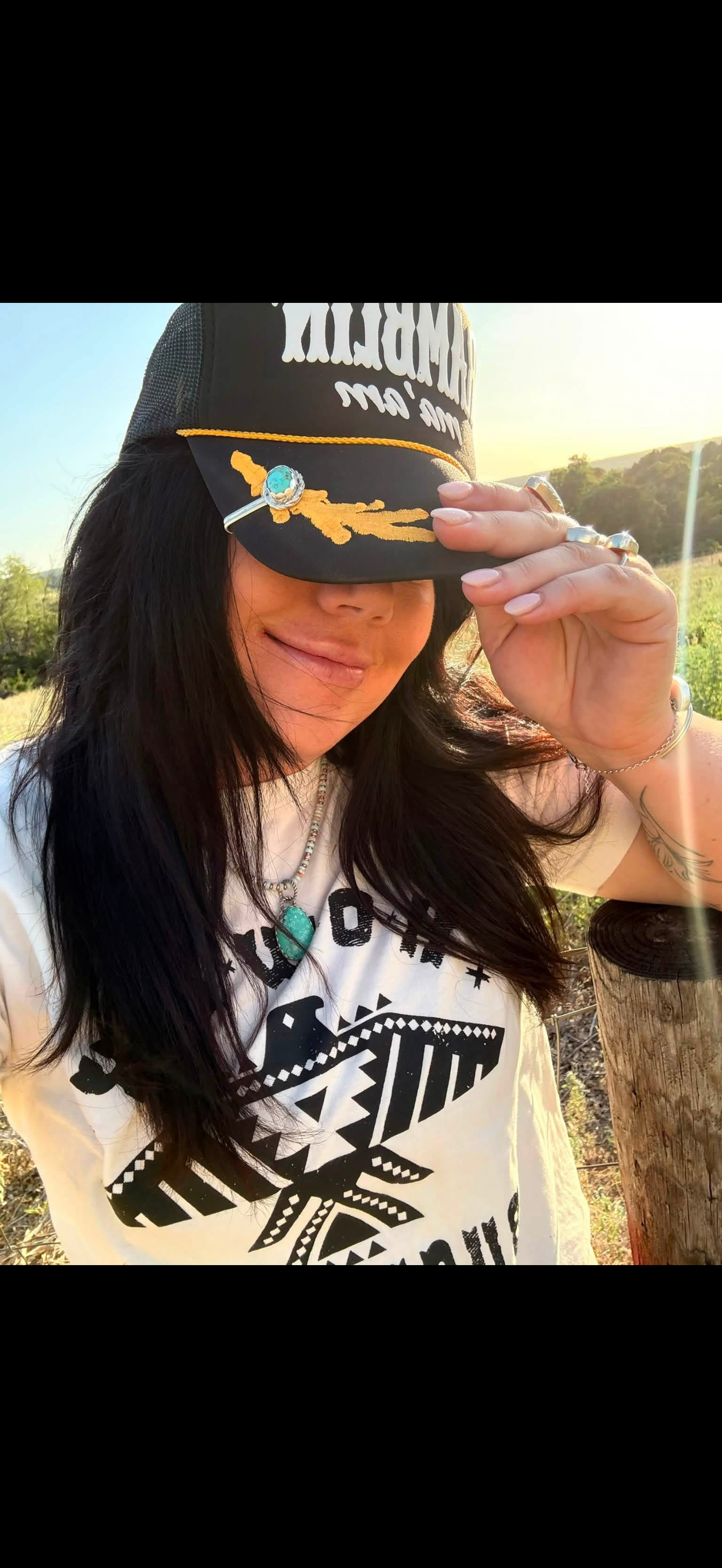 Cowgirl hat pin