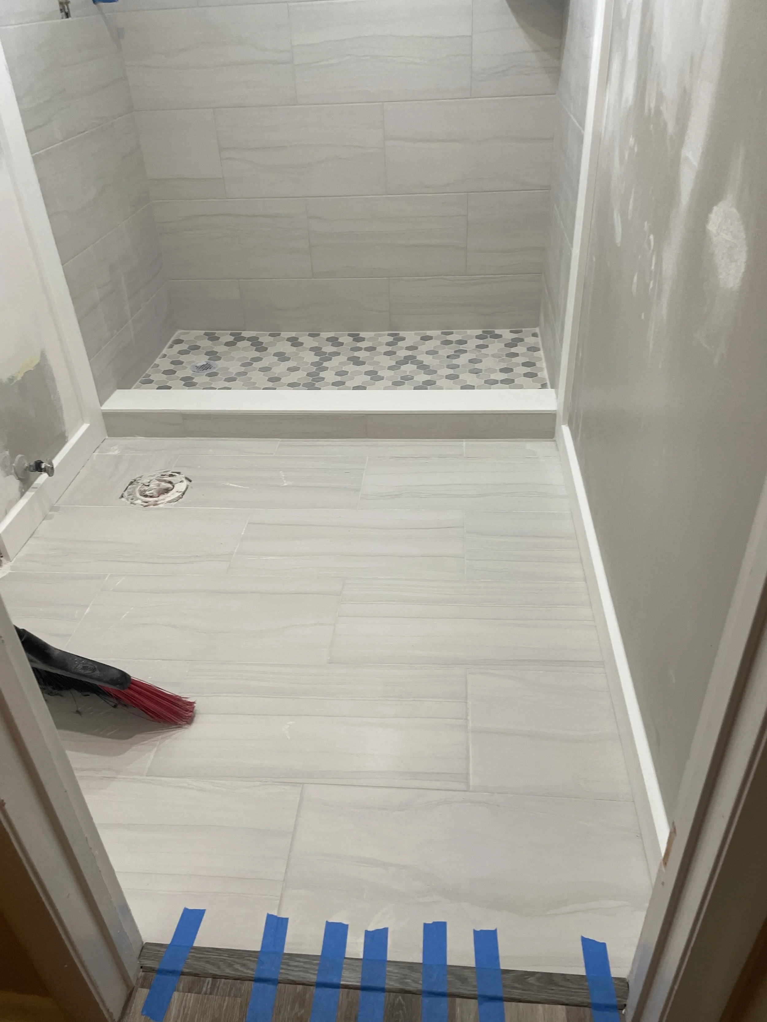 Bathroom Floor & Shower