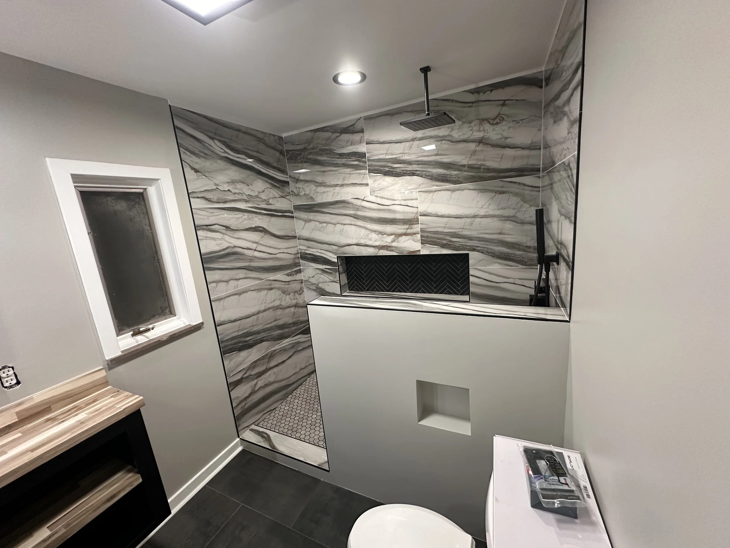 Modern bathroom and shower  remodeling