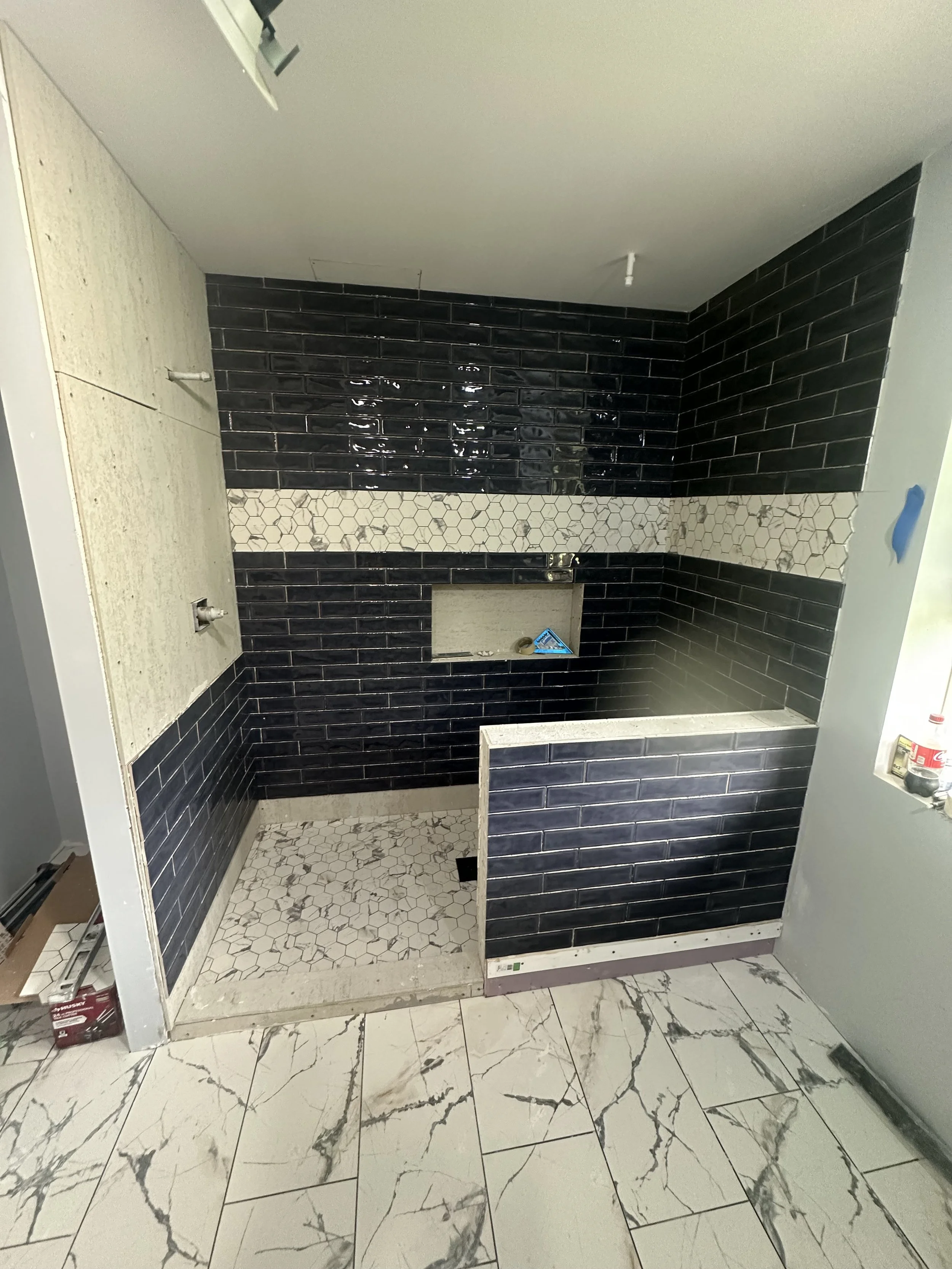 Bathroom tile and shower renovation