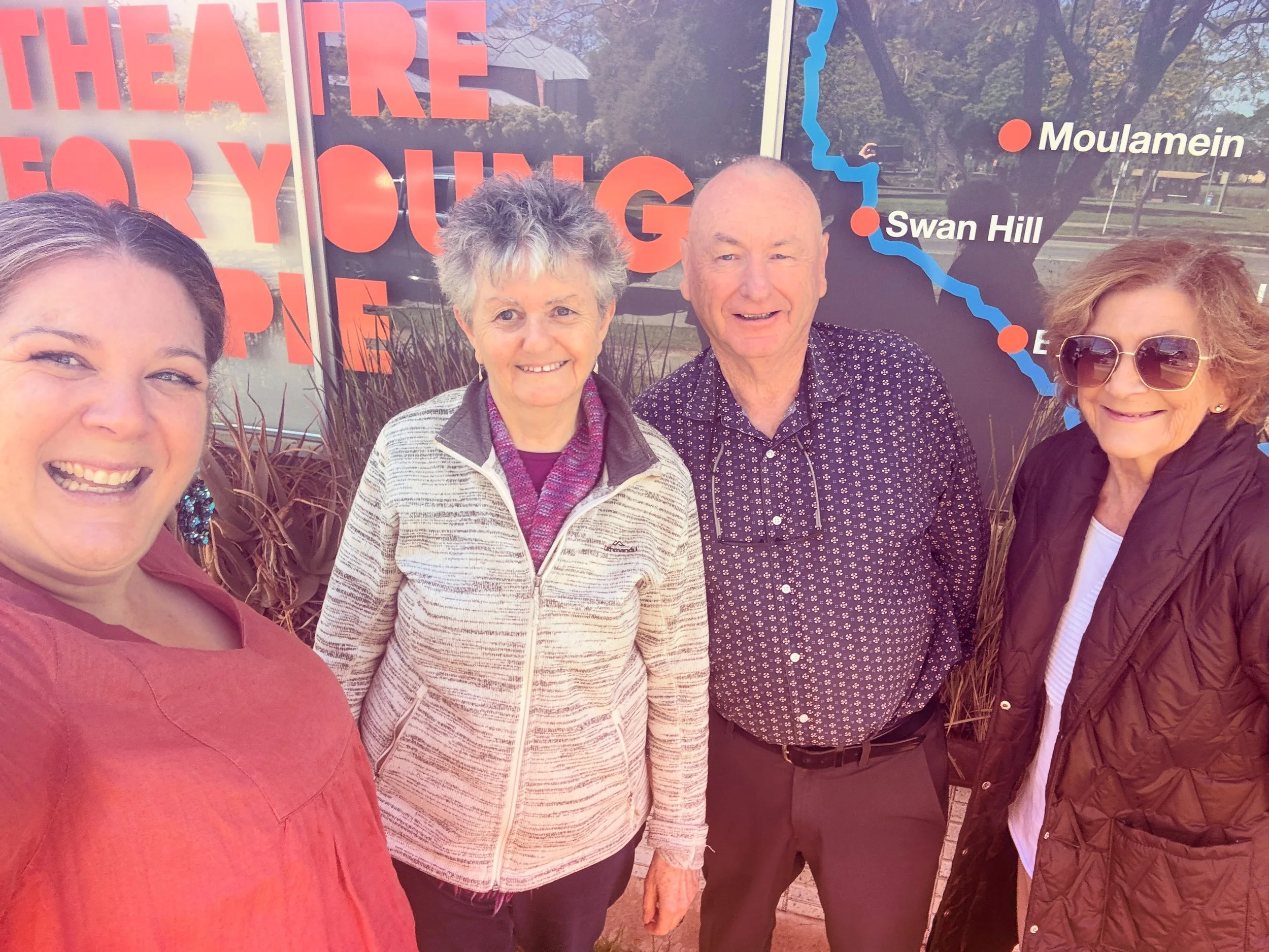 🧡 We welcomed a ✨VERY✨ special visitor this week: Virginia Druett, who created the project that went on to become OTYP, all the way back in 1989! 🧡 Virginia was based in Hay at the time, and wrote the first couple of funding applications to ensure 