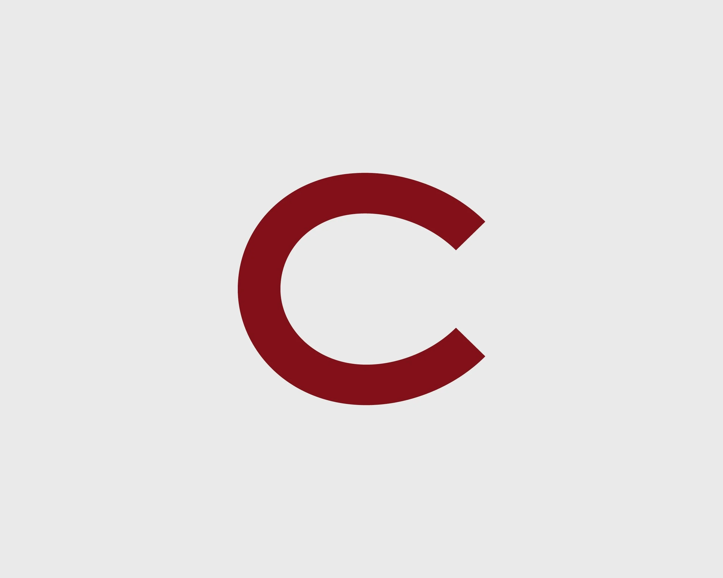 The "C" was inspired by historic monograms from across the athletic programs and class yearbooks, found in University's special collections.