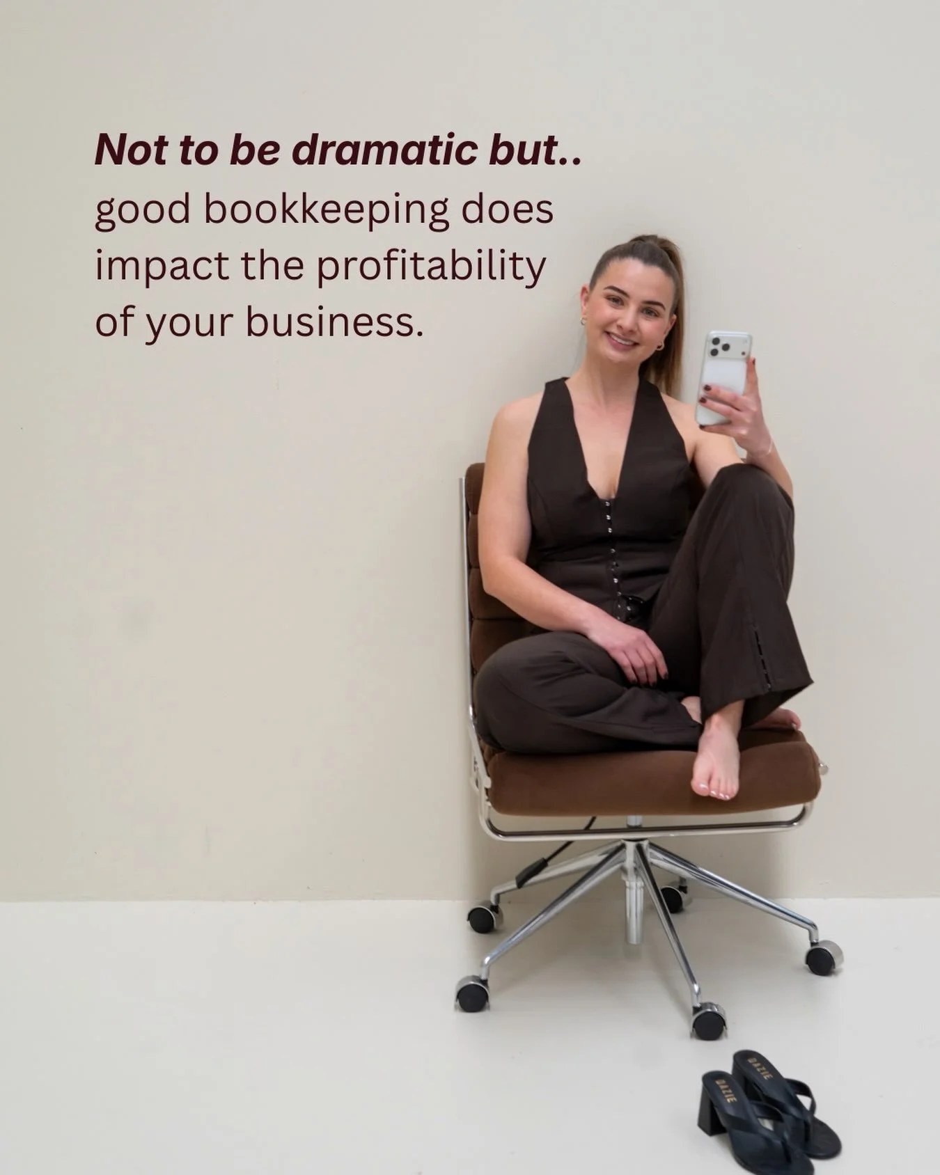 Not to be dramatic, but&hellip;

Good bookkeeping impacts your bottom line.

Because you can&rsquo;t improve what you don&rsquo;t understand. 

Need help with your numbers? Let&rsquo;s chat 👋🏼

#bookkeeping #accounting #smallbusiness