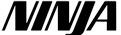 Black and white Ninja logo with the word 'NINJA' in bold, stylized font.