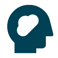 Icon - Human head with brain