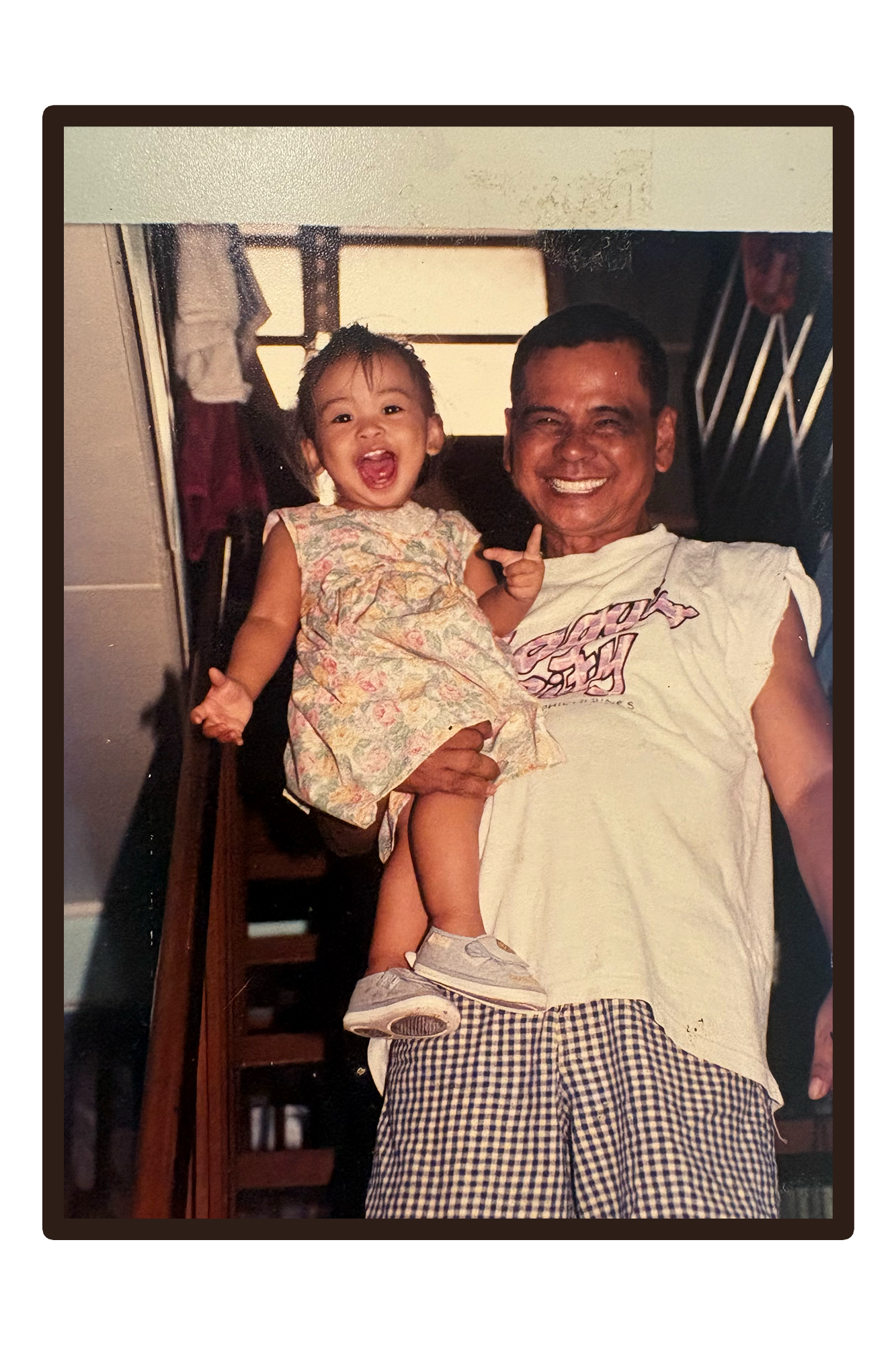 Izzabelle with her "Lolo" (Grandpa)