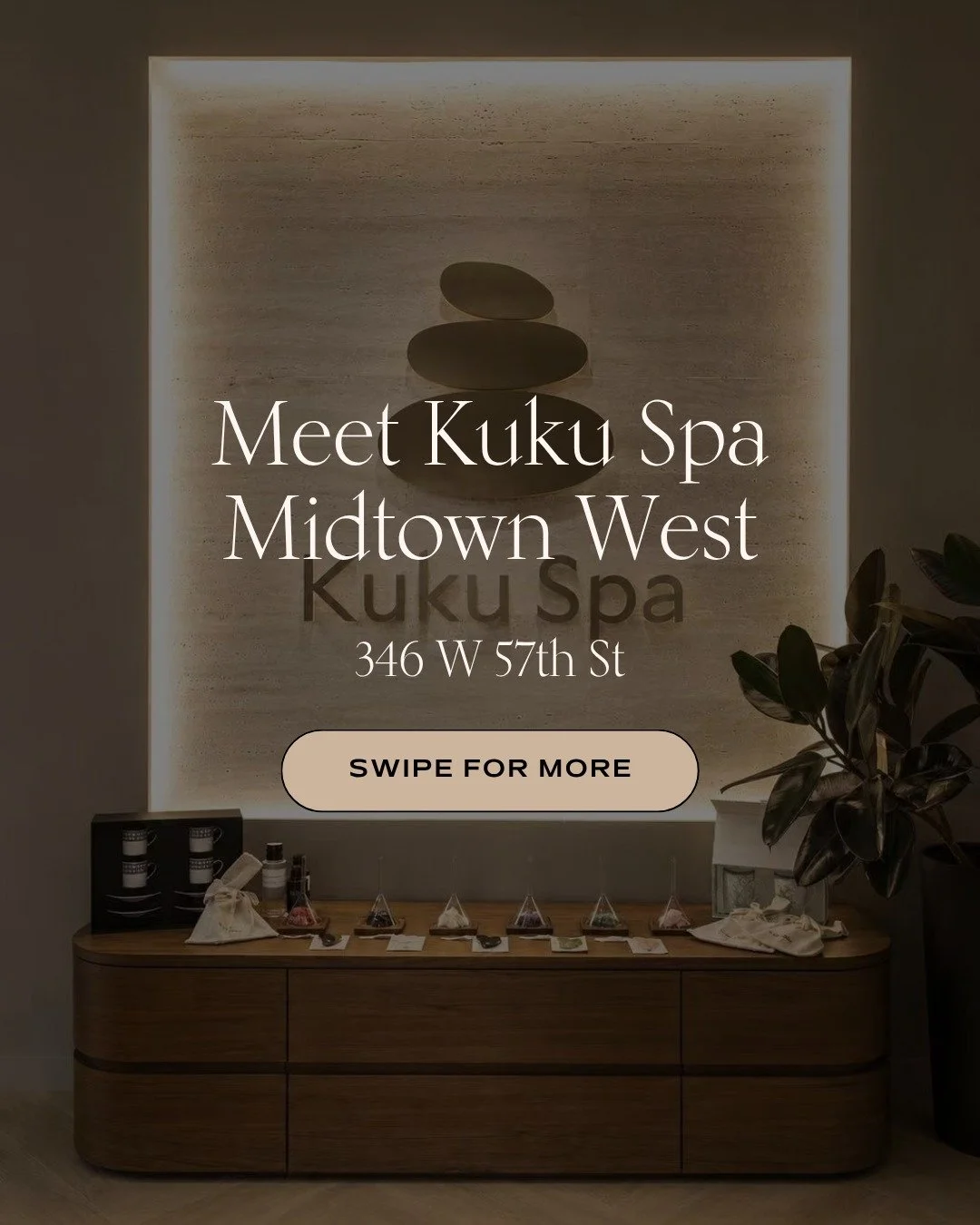 Meet Kuku Spa Midtown West, our largest and most comprehensive location. 

Find us at 346 W 57th St, near Columbus Circle and Central Park, open daily from 10 am to midnight. 

Bodywork, foot rub, facial, and Lymphatic Recovery, all in one place. 

B