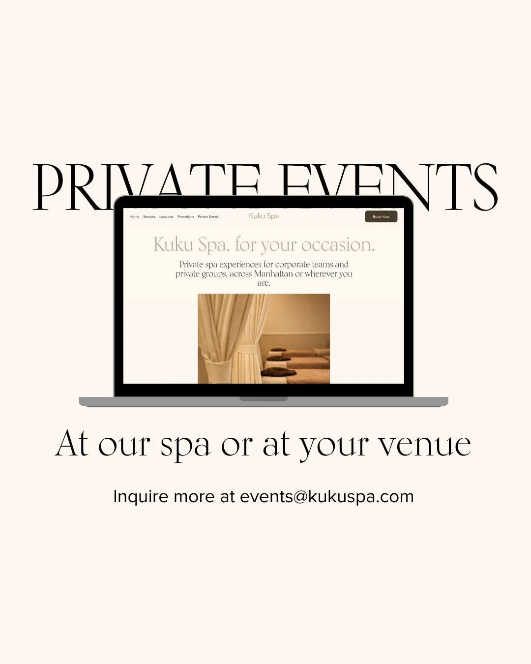 Planning a group gathering? 

Bring Kuku Spa to your next celebration. 

Host a private event with our specialists at one of our Manhattan locations, or have us come to your venue. 

Birthdays, team gatherings, and special occasions, shaped around yo