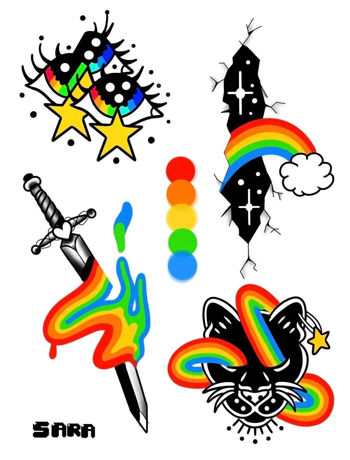 Rainbow Machine Flash Print