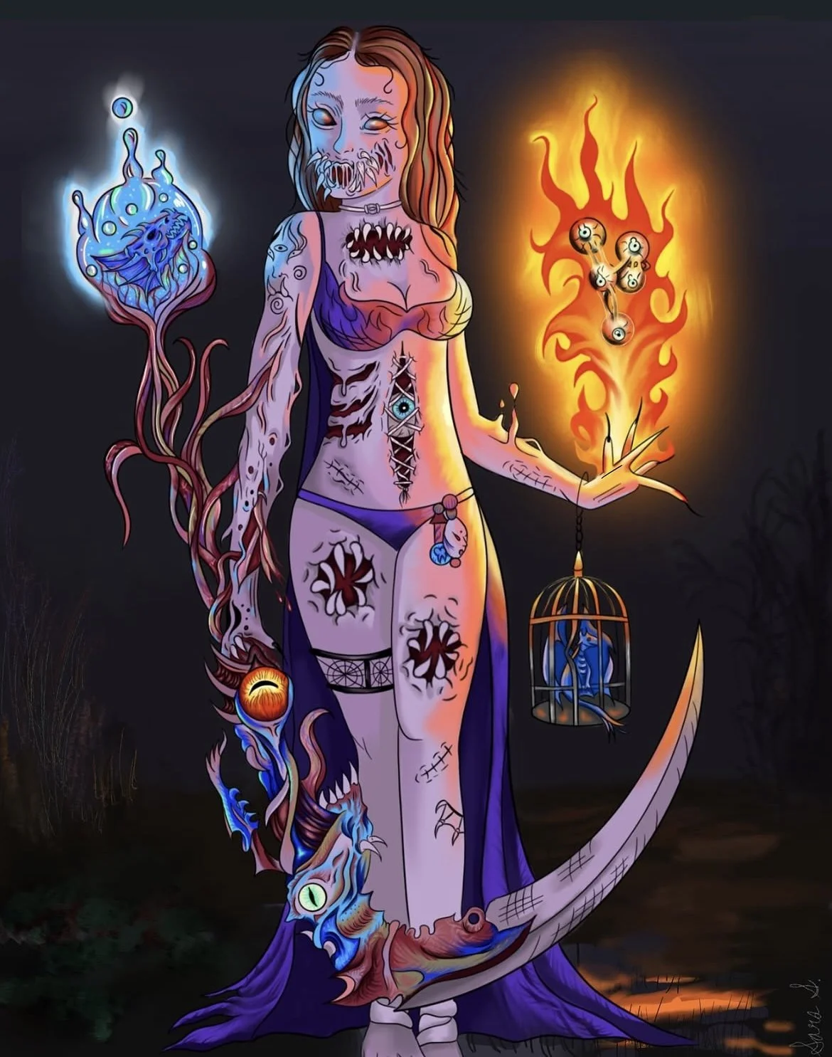 "Dragon Witch" Digital Art Print
