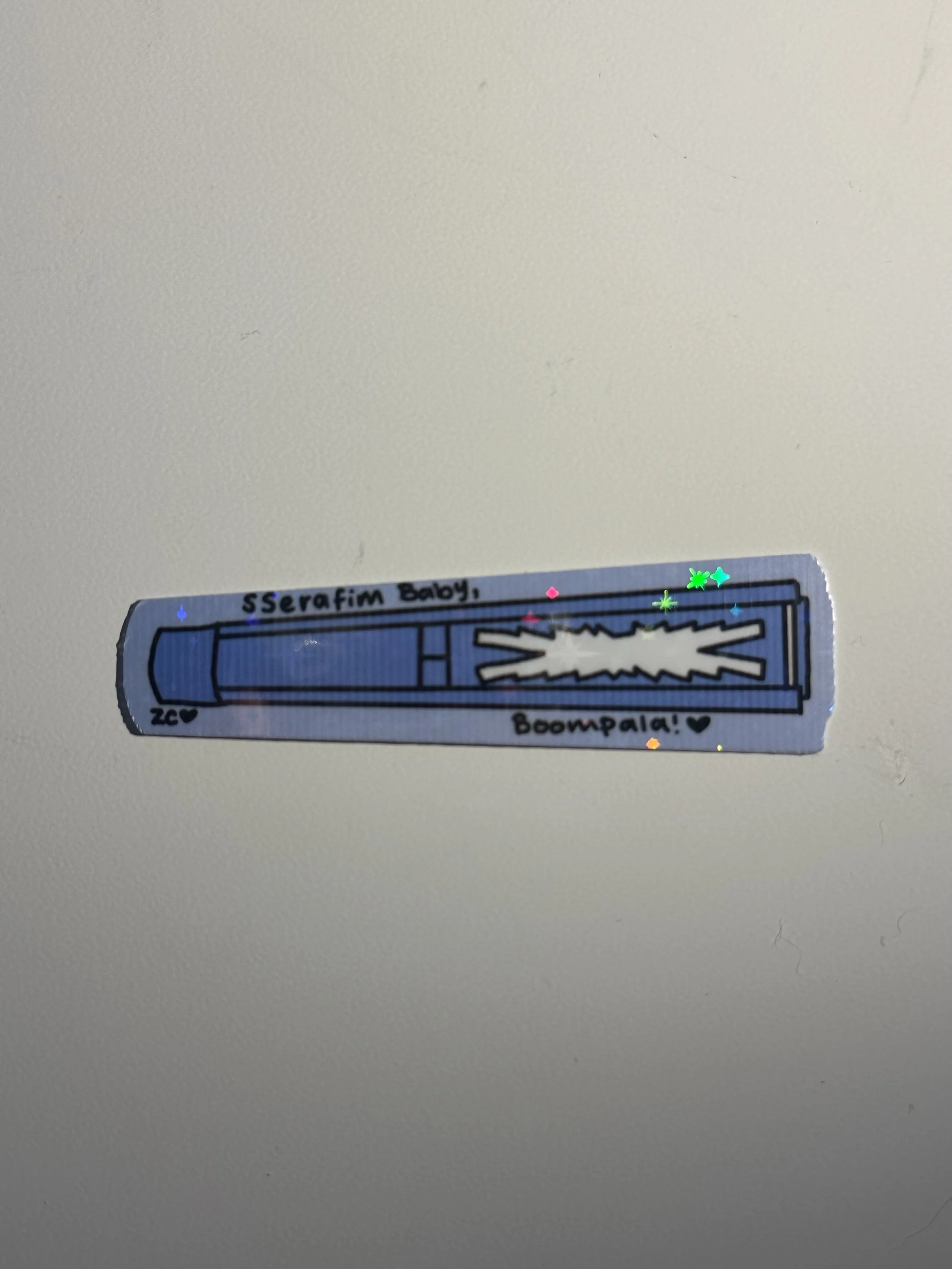 "serrafim baby!" kpop inspired sticker