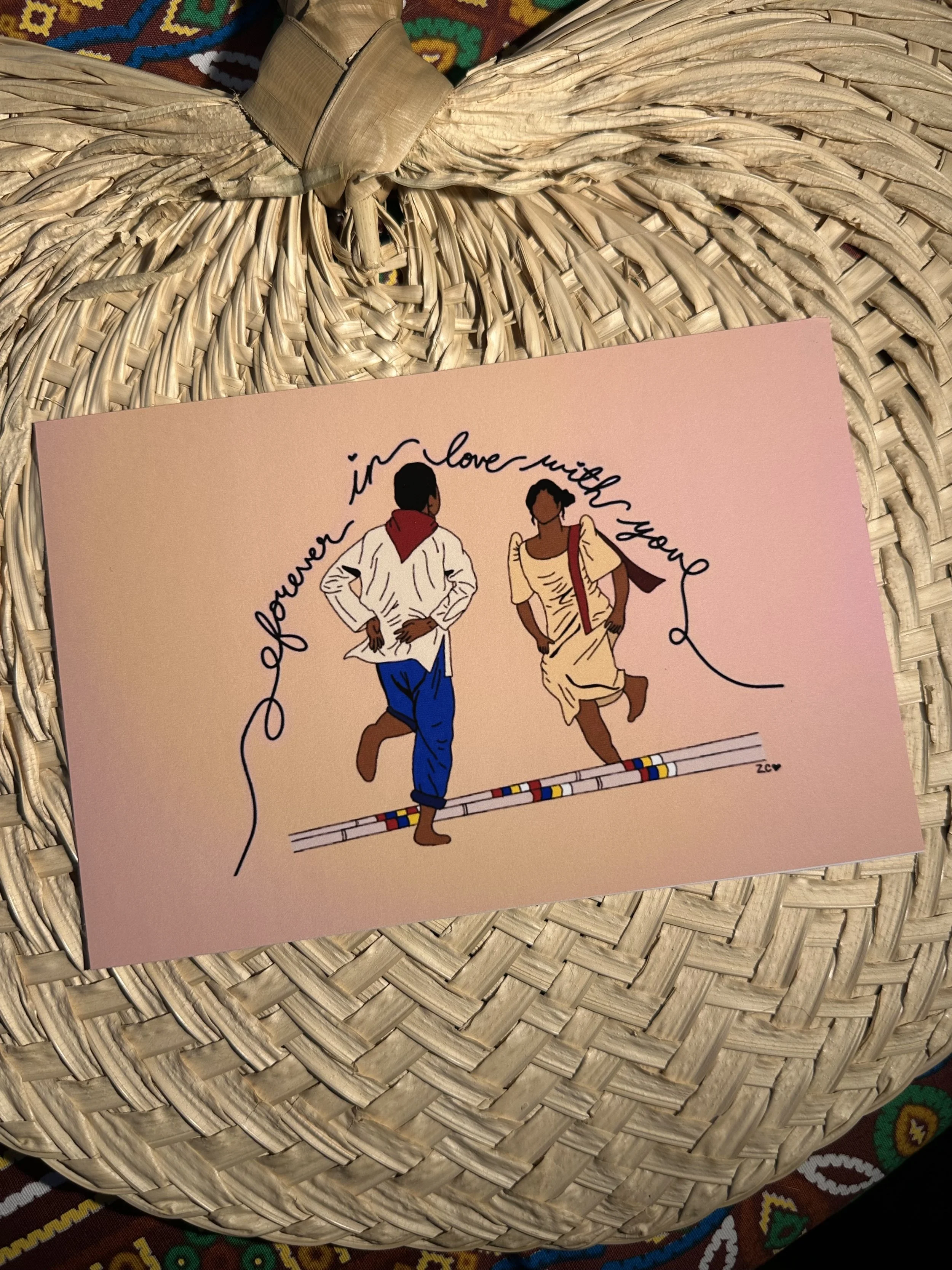 "forever in love with you" print