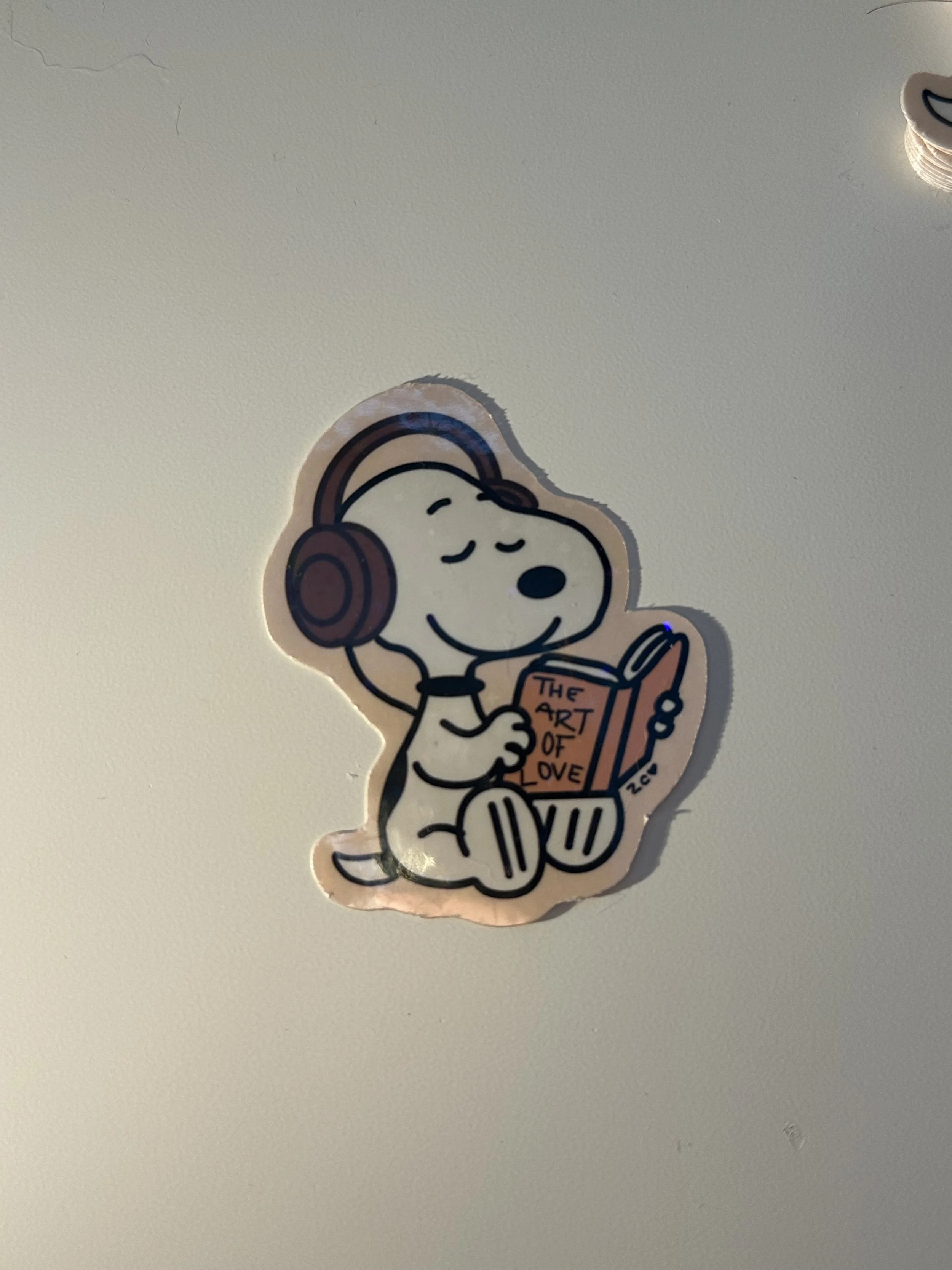 the art of love pup sticker