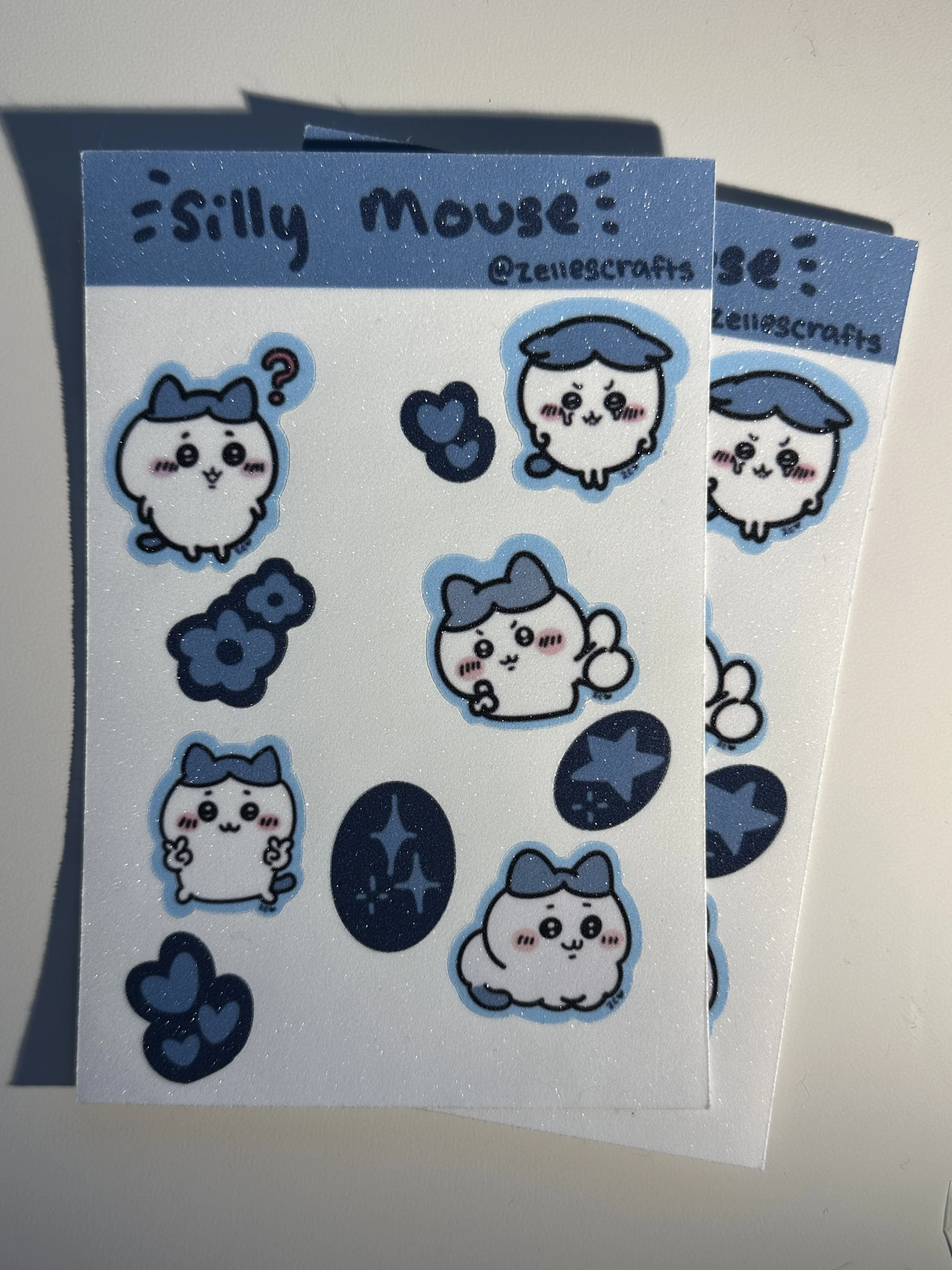 silly mouse sticker sheet