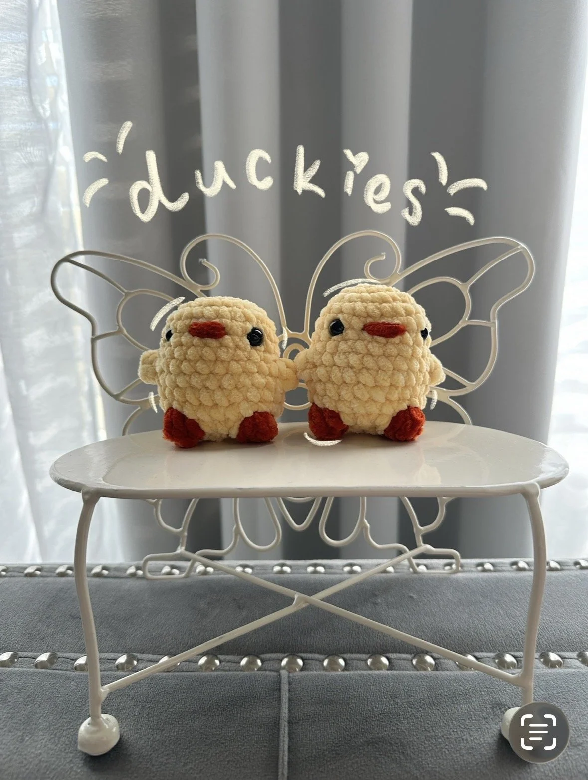 lucky duckie! crochet desk buddy