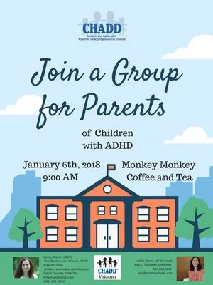 New Orleans Parents of ADHD-Diagnosed Children: Join Me This Saturday!