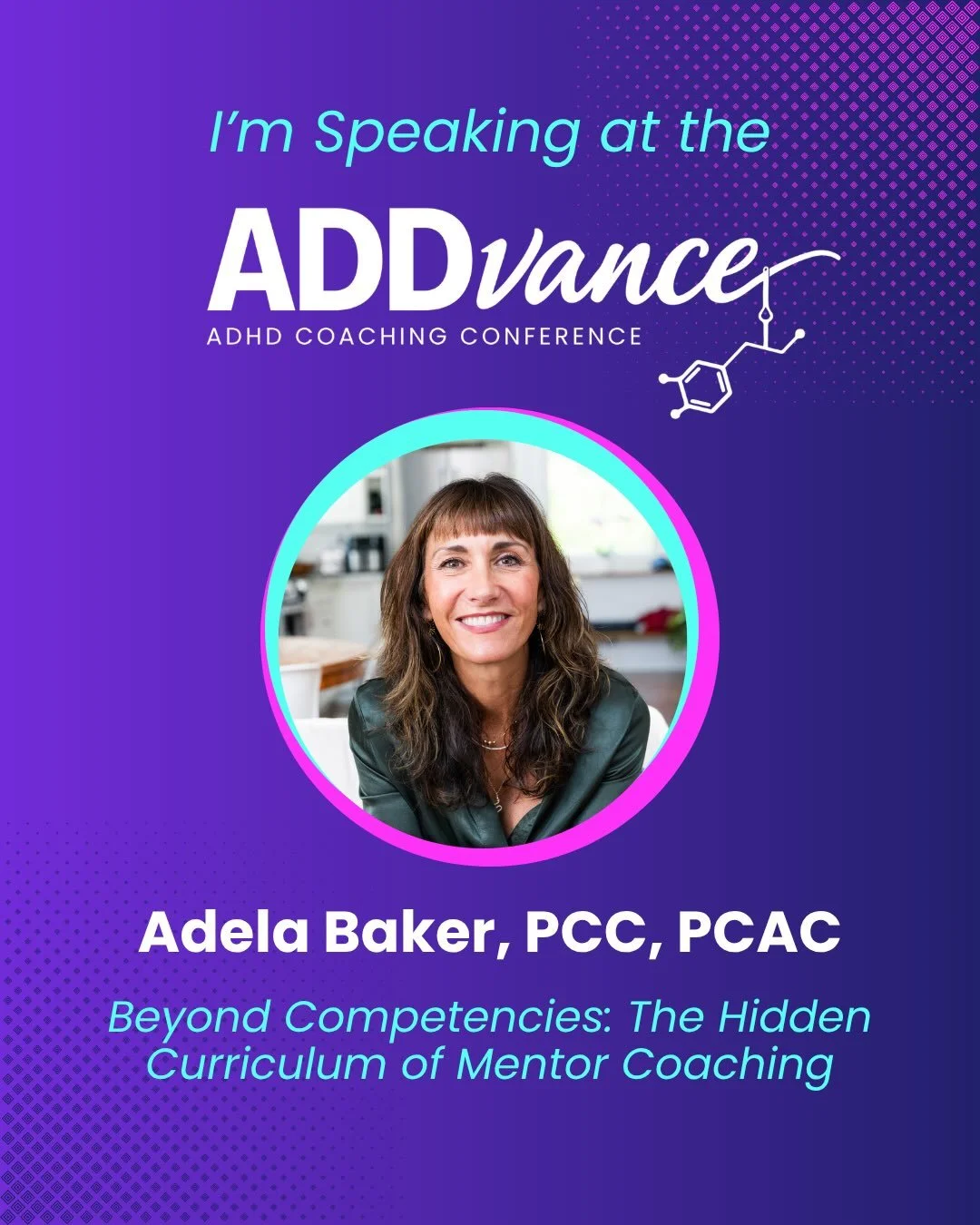I&rsquo;m excited to share that I&rsquo;ll be speaking at the ADDvance Conference this October alongside my colleague and dear friend, @annamariemarino .

Our session, &ldquo;Beyond Competencies: The Hidden Curriculum of Mentor Coaching,&rdquo; explo