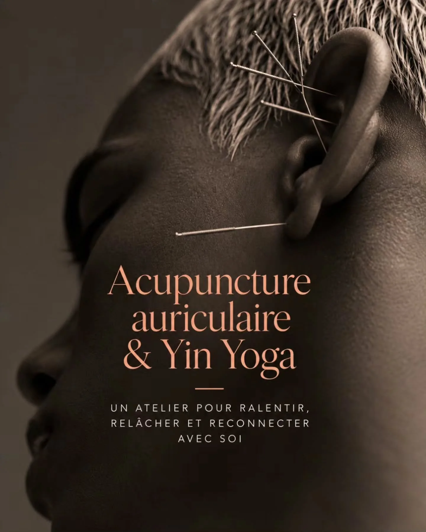 Acupuncture auriculaire &amp; Yin Yoga ✨
Une exp&eacute;rience pens&eacute;e pour ralentir, rel&acirc;cher et revenir &agrave; soi.
Guid&eacute;&middot;e par Julianne Daoust, acupunctrice, et Lekha Sibaa, professeure de Yin Yoga, vous serez invit&eac