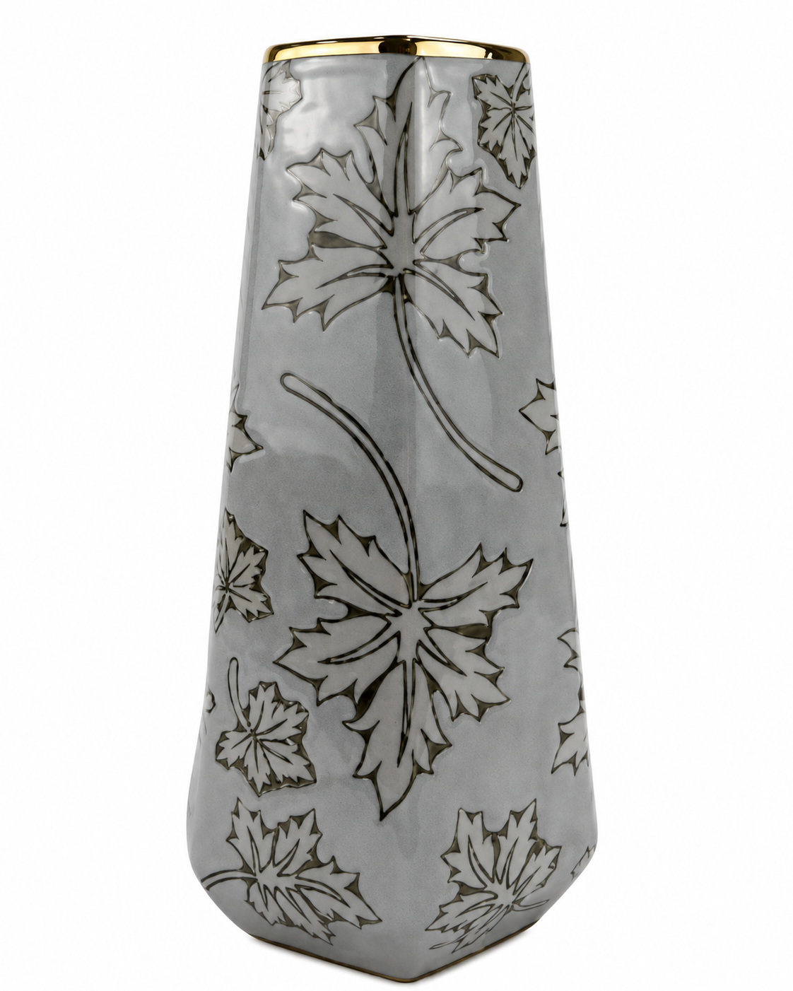 Leafy Long Vase Small