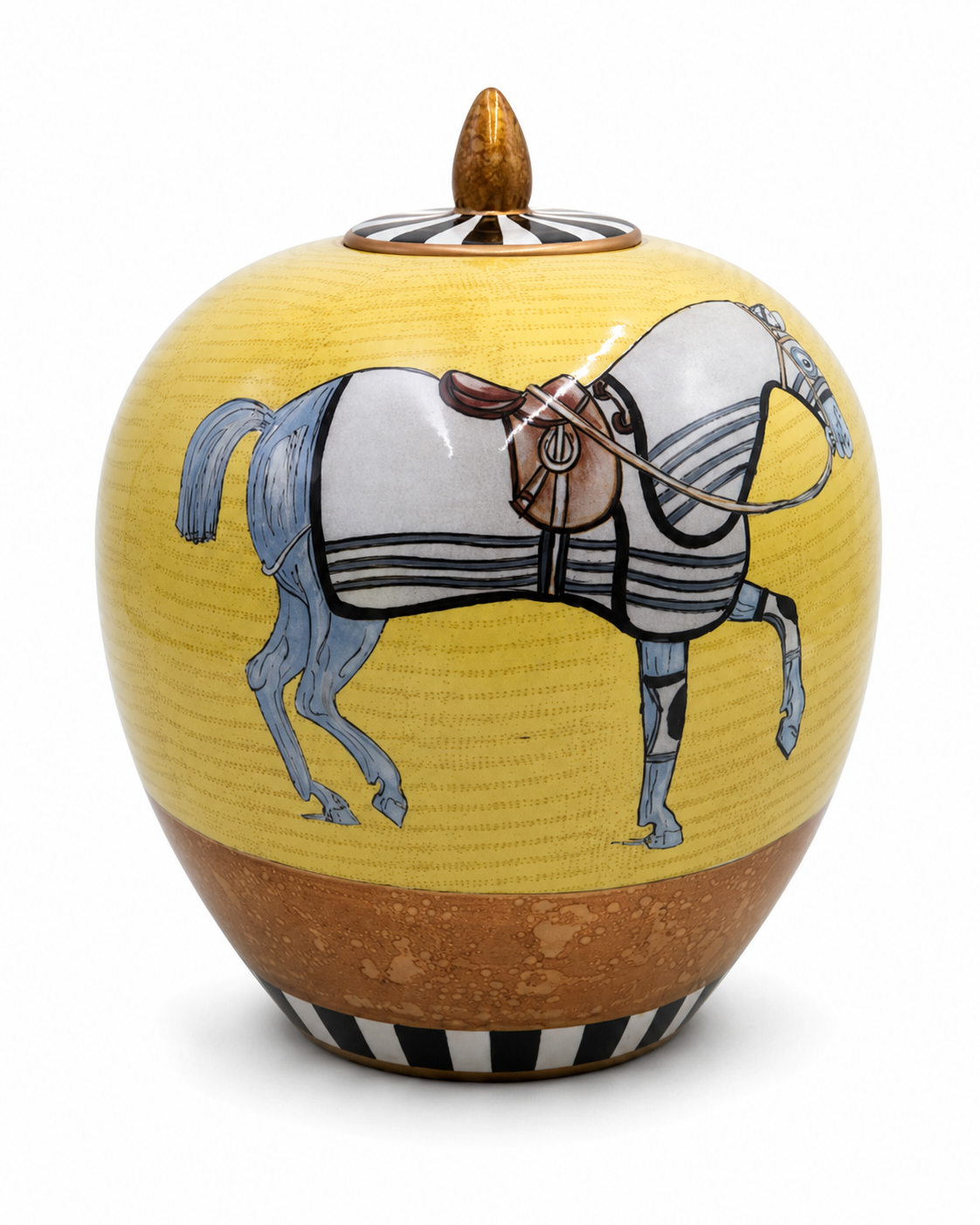 Horse Yellow Jar Small