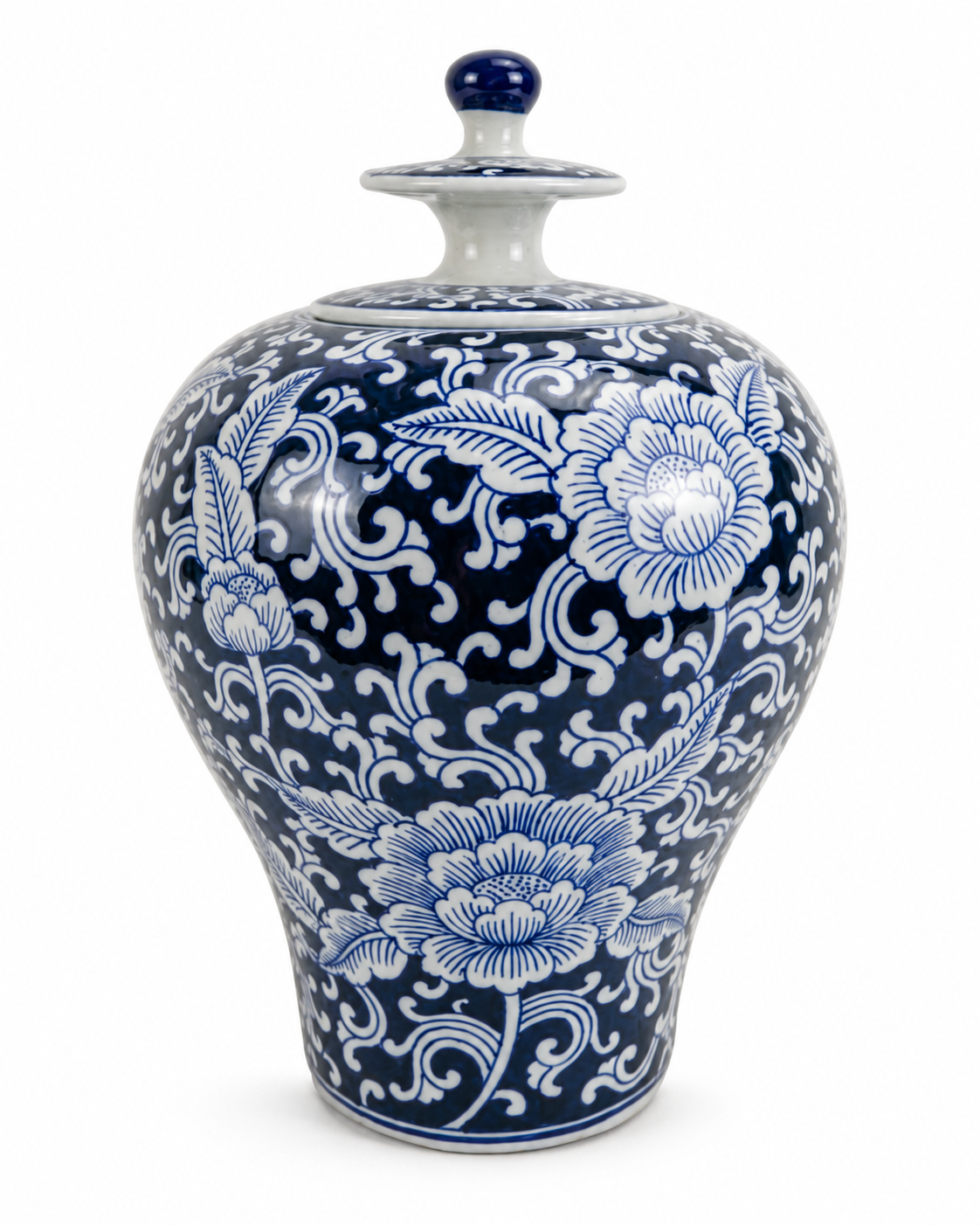 Blue Roses With Lid Small