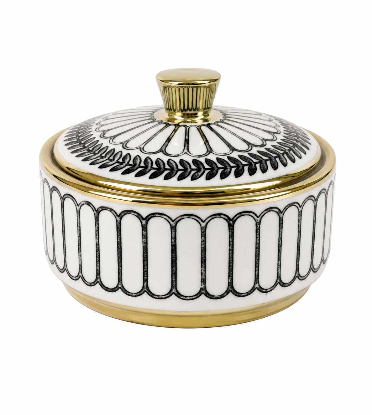 Finn Jar With Gold Lid Small