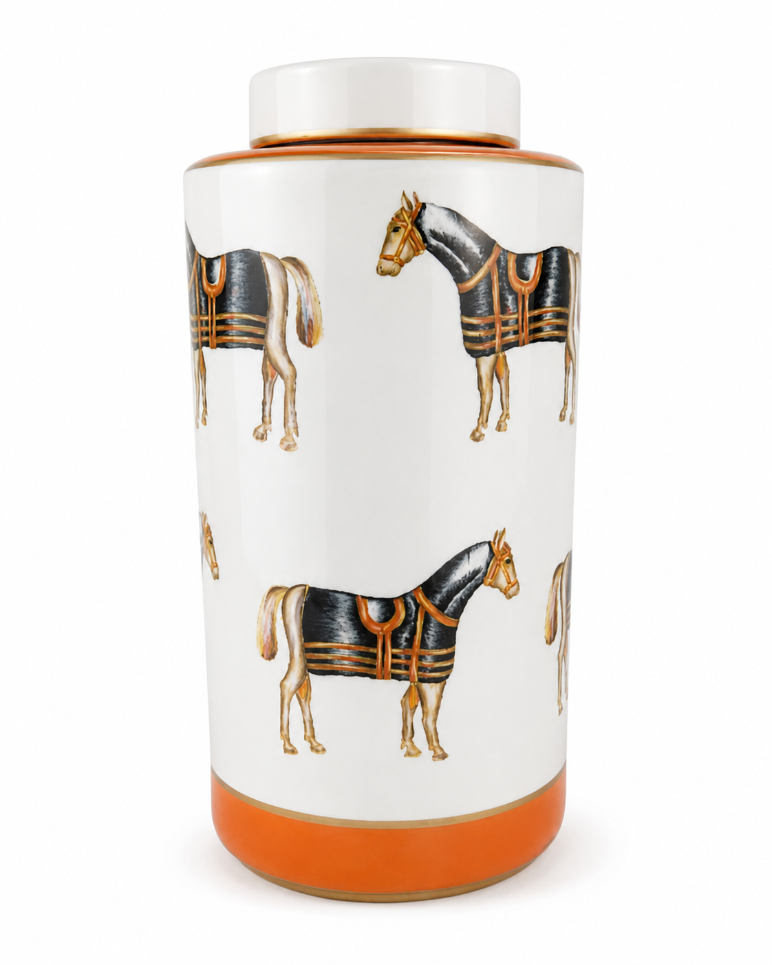 Horse Jar White Large