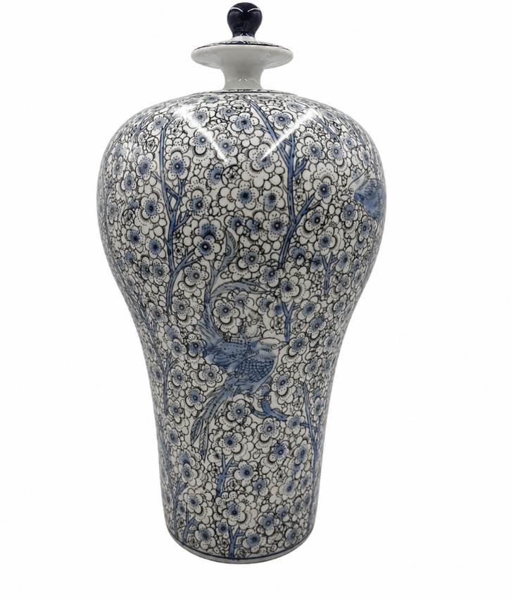 Rome Vase With Long Lid Large