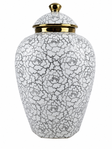 Magnolia Vase With Lid Large