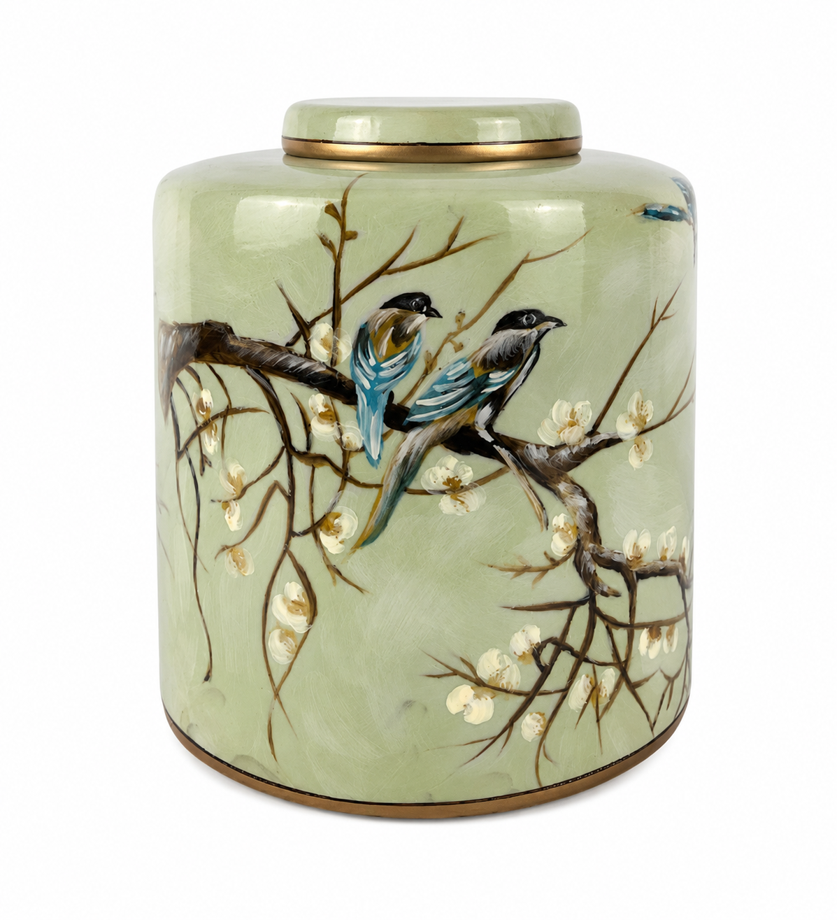 Birdie Green Vase Medium