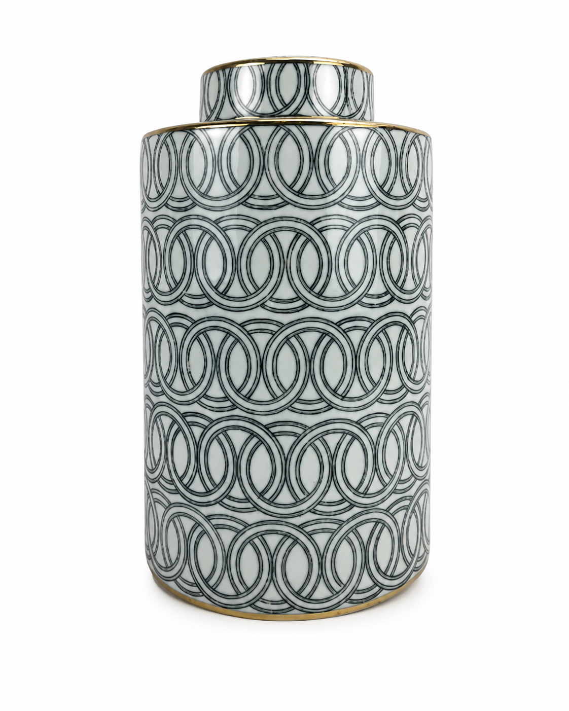 Chains Vase With Lid Small