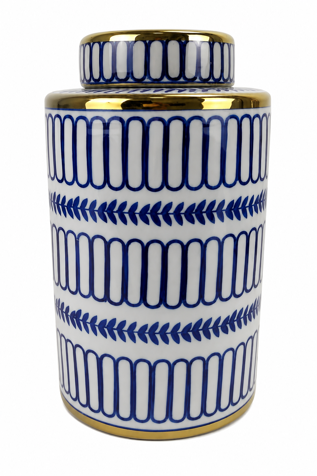Nolan Gold Vase With Lid Large