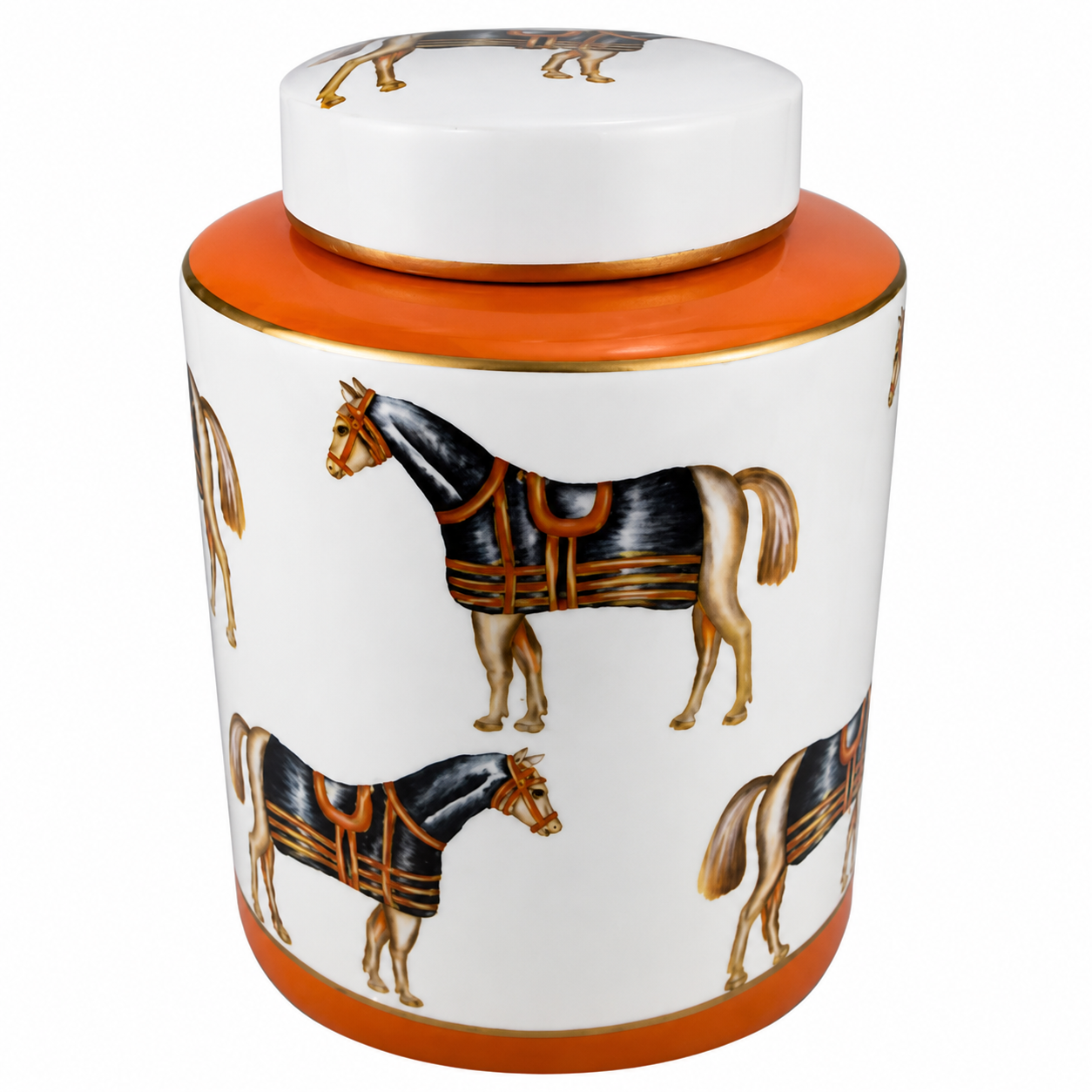 Horse Jar White Small