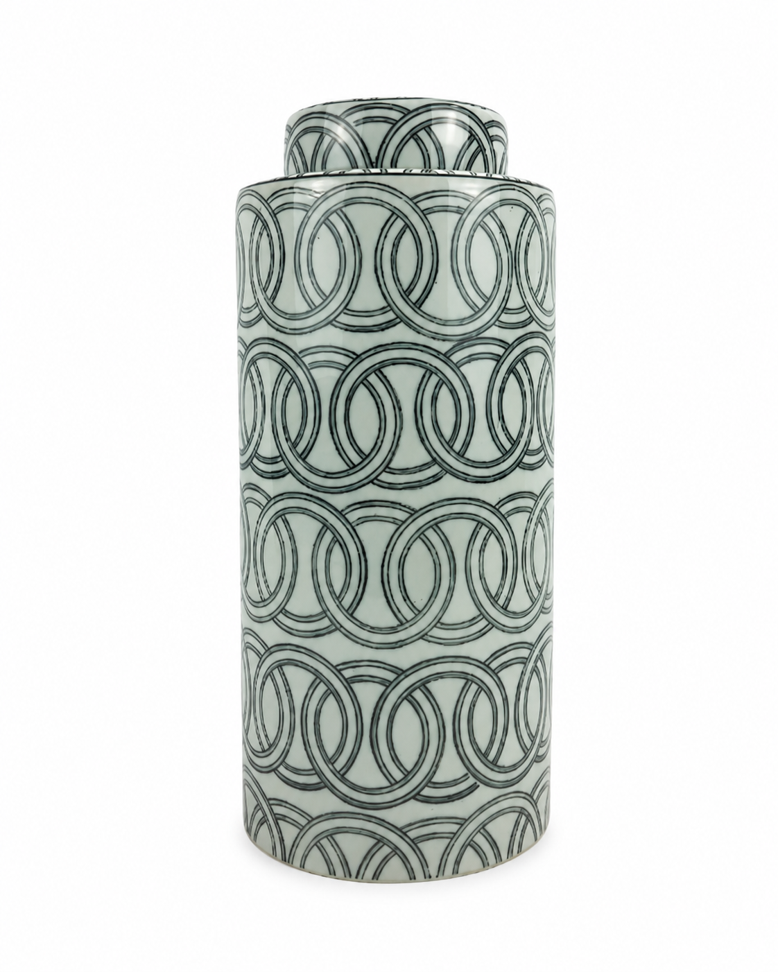 Chains Vase With Lid Large
