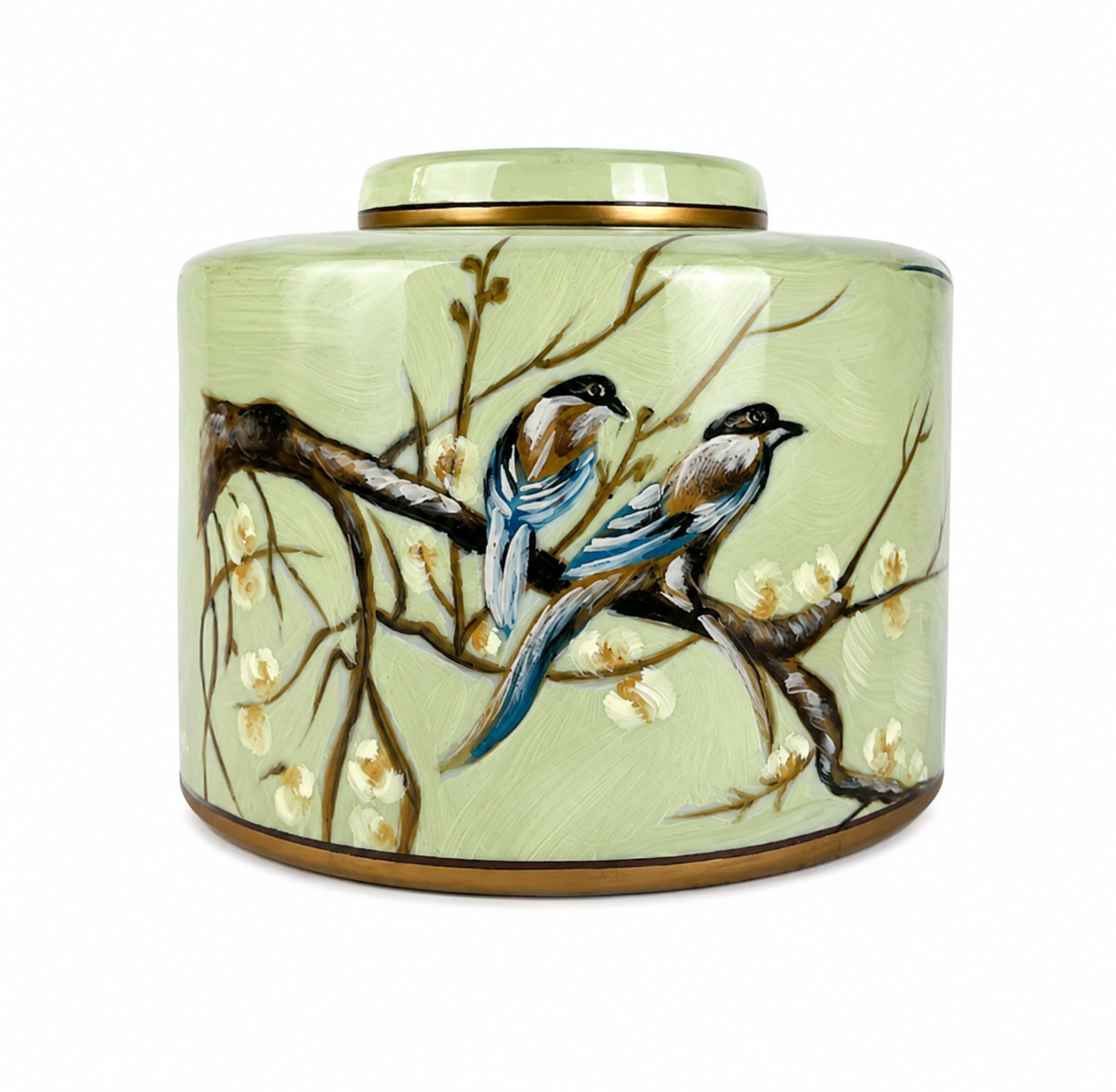 Birdie Green Vase Small