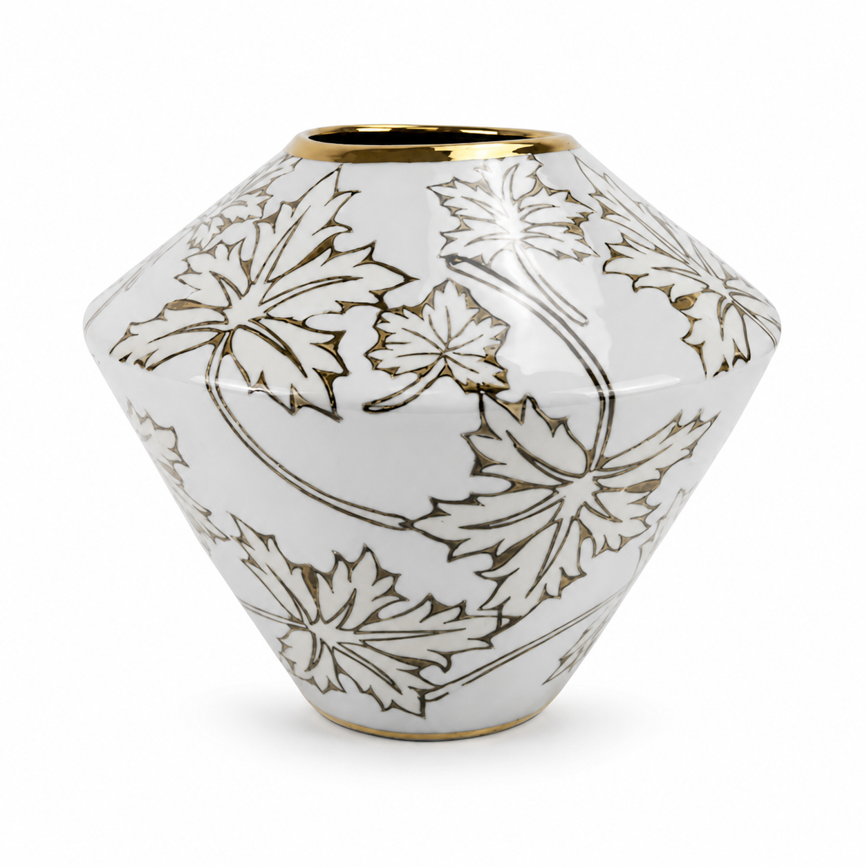Leafy Wide Vase Small