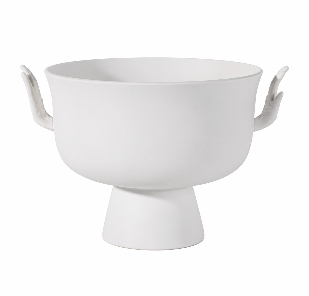 Handled Ceramic Pedestal Bowl