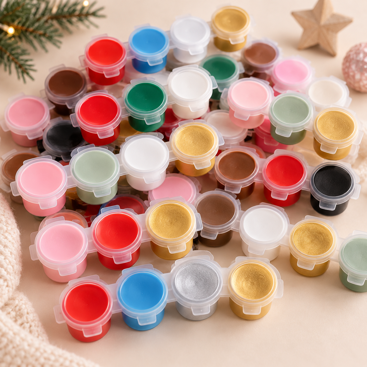 Christmas Paint Pots
