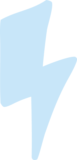 Blauwe bliksemsymbool
