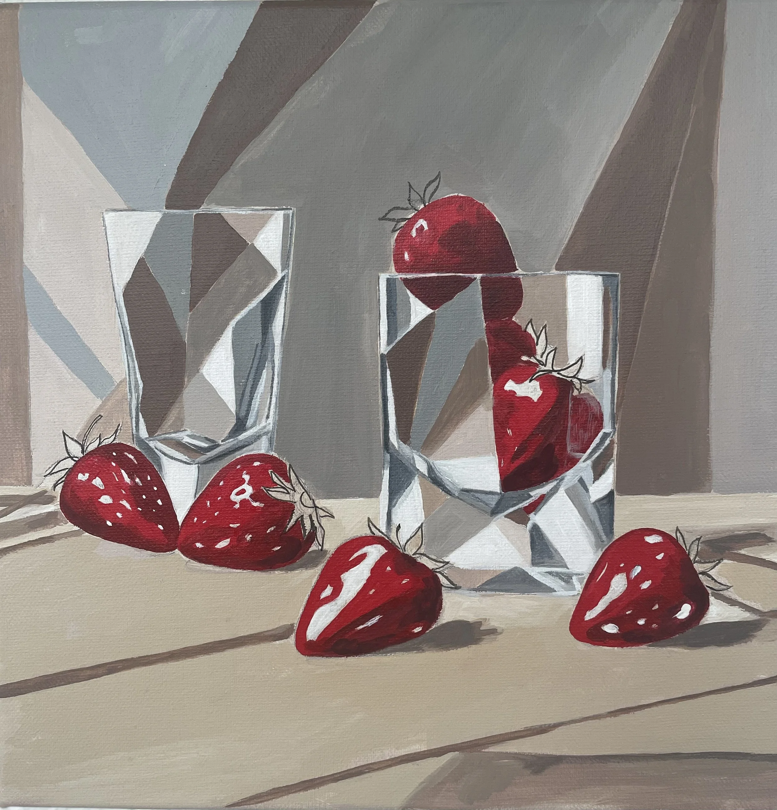 Glass & Strawberry